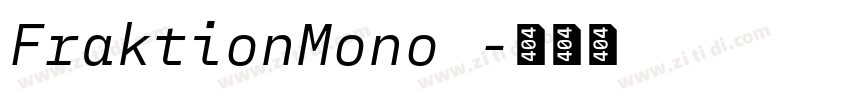 FraktionMono 字体转换 FraktionMono 字体转换